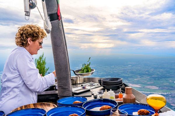 Schmeinck has been serving airborne meals for almost 20 years.