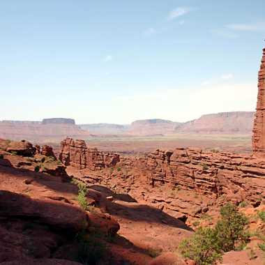 View westward from the trail, toward the Colorado River.