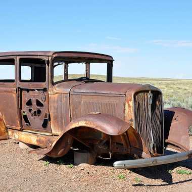 The abandoned 1932 Studebaker.