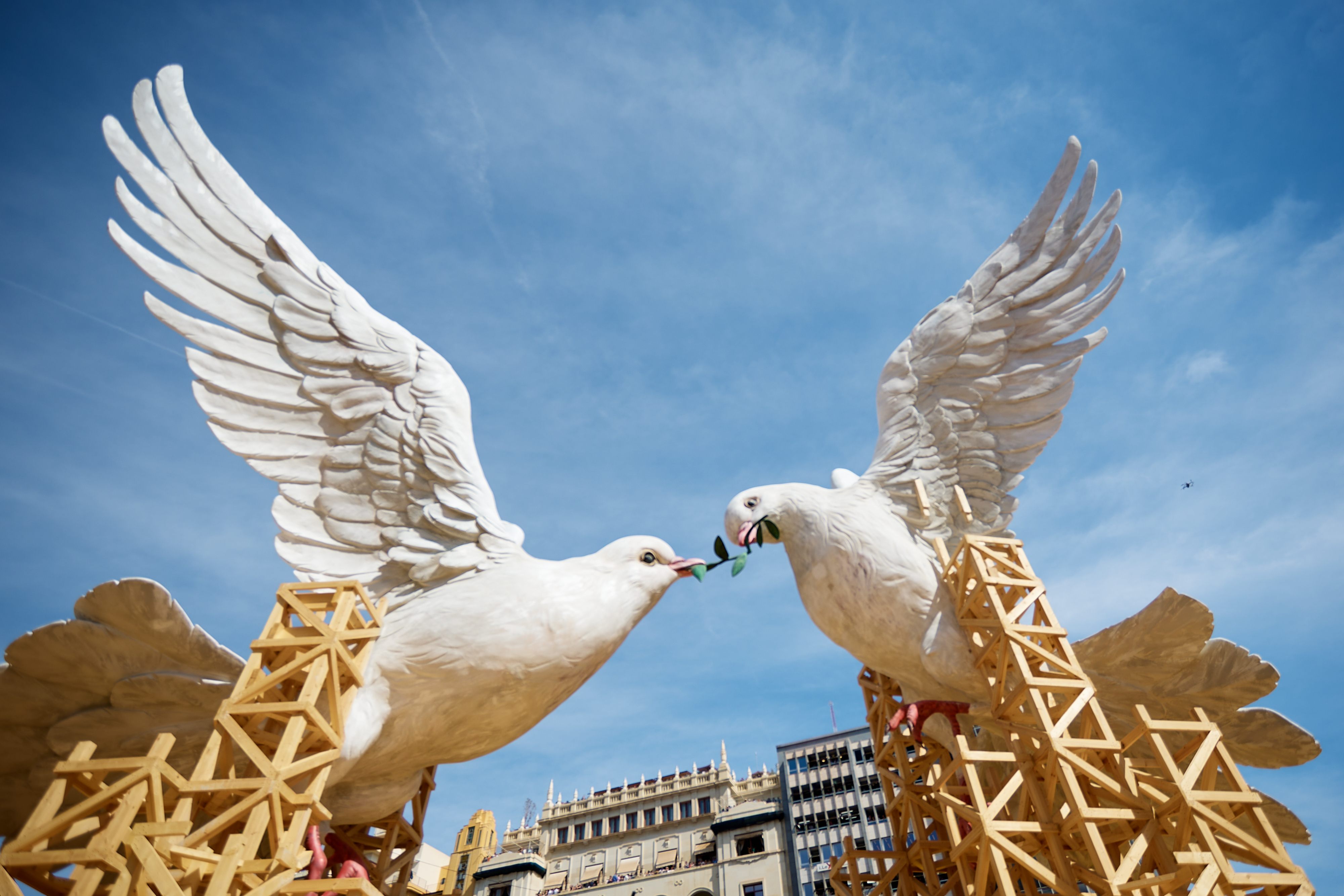 In 2024, this enormous falla occupied the Plaza del Ayuntamiento.