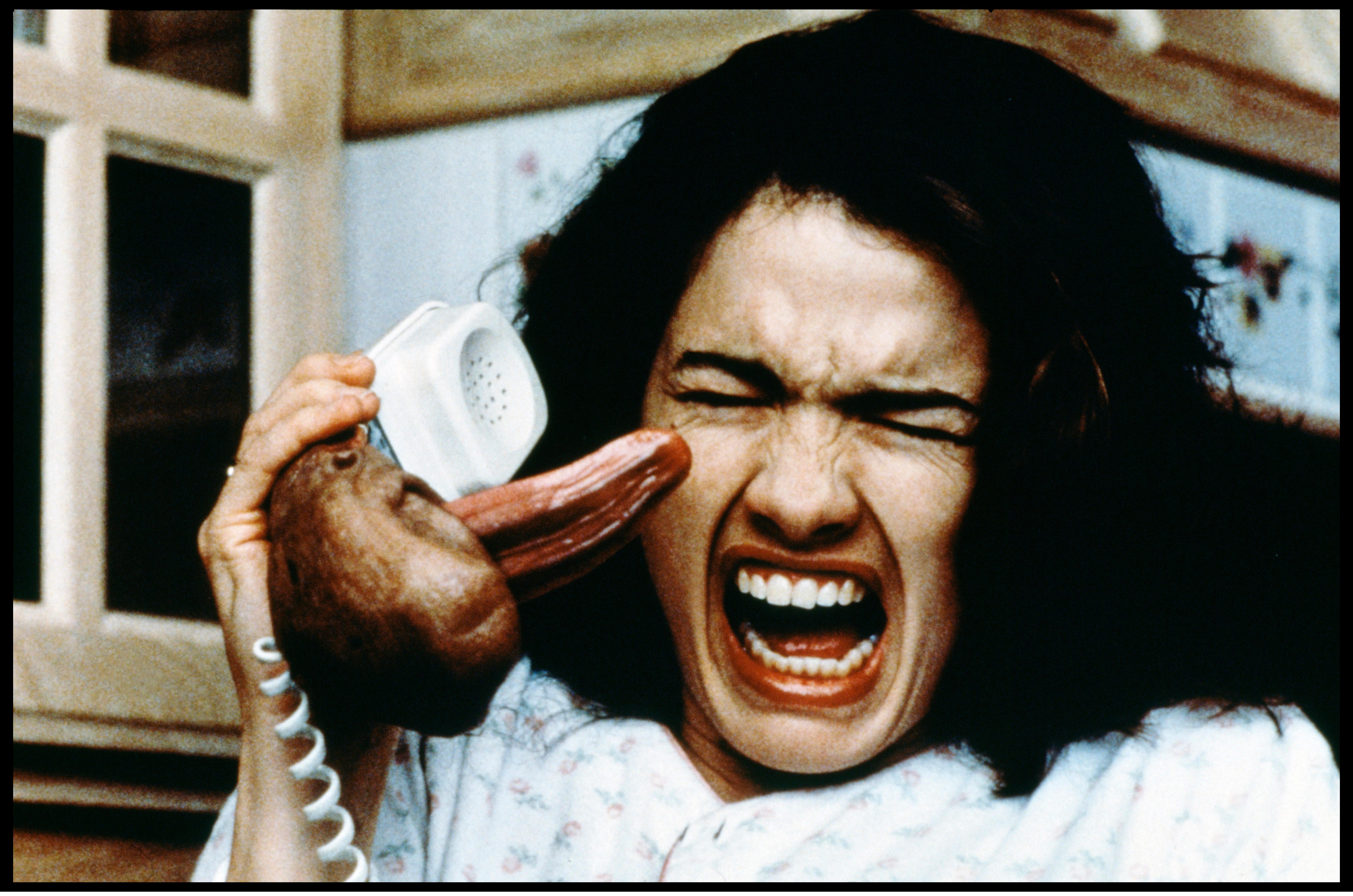 Freddy Krueger took phone terror to new heights by coming through the receiver in both <em>A Nightmare on Elm street</em> and <em> Wes Craven's New Nightmare</em>.
